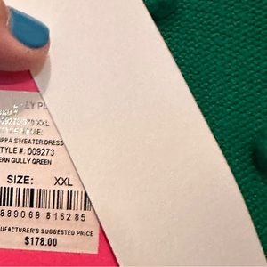 Lilly Pulitzer Green sweater dress